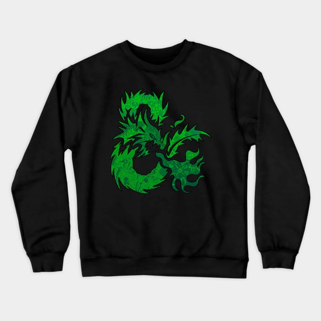 Acid Dragon Crewneck Sweatshirt by paintchips